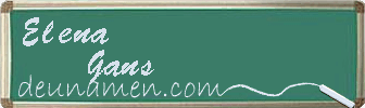 Elena Gans Visitenkarte